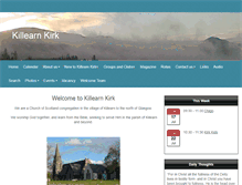 Tablet Screenshot of killearnkirk.org.uk